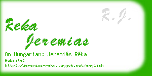 reka jeremias business card